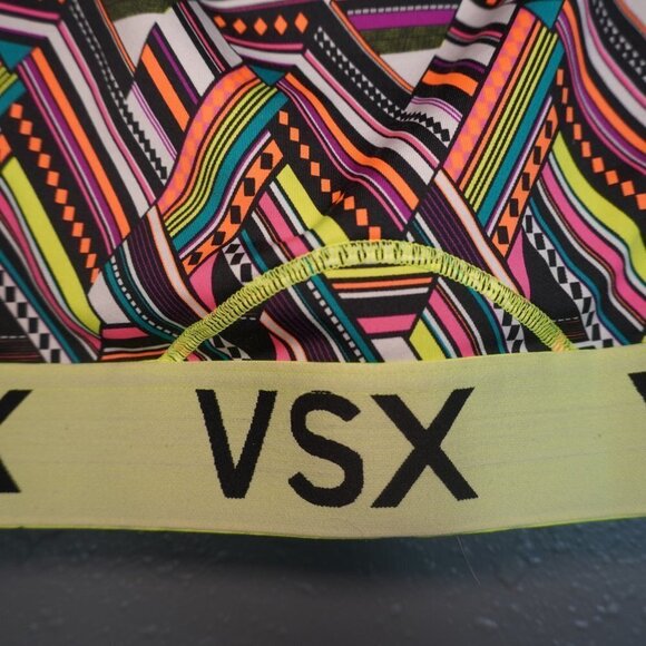 Victoria Secret Womens Aztec Colorful Sports Bra Racer Back The Player Size M - Picture 3 of 6